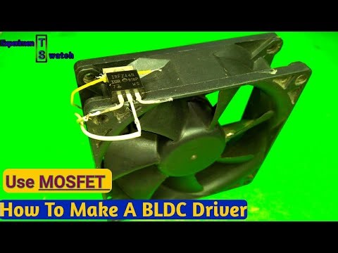 simple BLDC motor controller circuit Use only two MOSFET