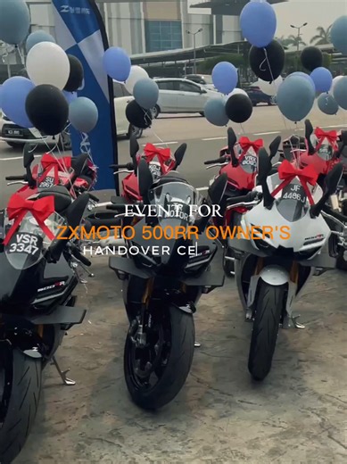 ZXMOTO 500 RR owner's handover ceremony