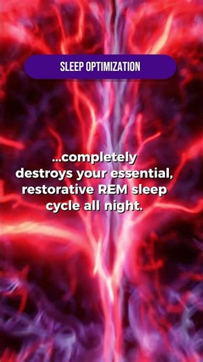 Alcohol ruins sleep architecture. #REM #recovery #huberman
