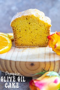 Vegan Olive Oil Cake with Pumpkin