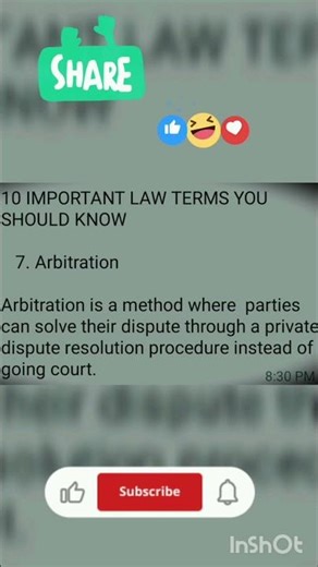 what is Arbitration? #law #viralshort #study