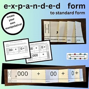 Expanded Form Manipulative