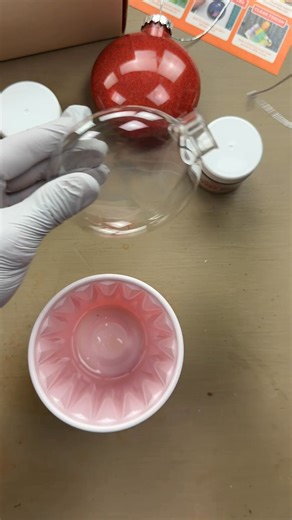 The Easiest way to make Glitter Ornaments! ✨ Try Maker's Magic: https://scorchmarker.com/collections/makers-magic #makersmagic #christmasornament #glitterornament #modgemodge | Scorch Marker