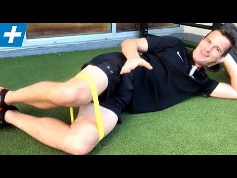 Clams with Band - 12 Week Knee Rehab Program: Rehab Ex 1 | No.177 | Physio REHAB