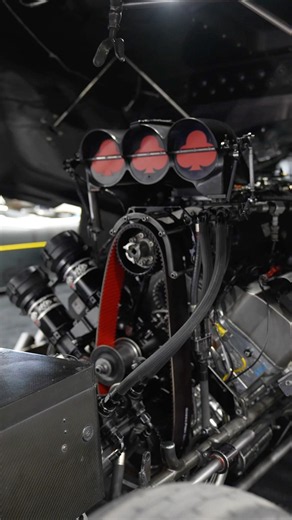 NHRA Funny Car motor… how much horsepower do you think it makes?! #MotorMonday