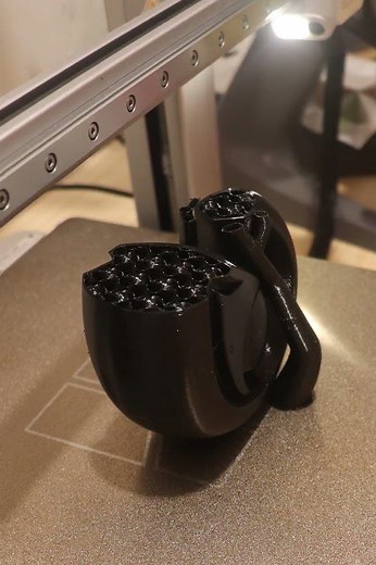 3D Print Timelapse: Nordic Fox Decoration 🦊❄️ (Bambu Lab P2S/A1 Combo)