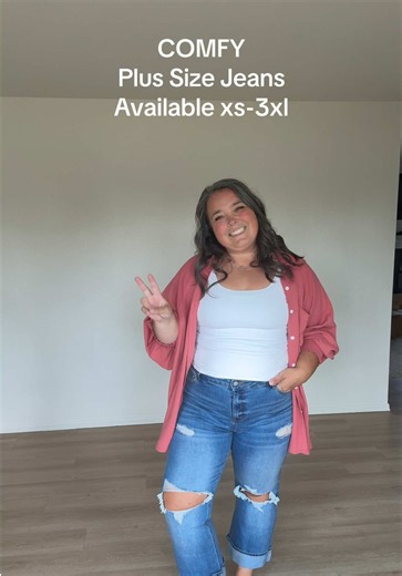 Plus Size Jeans for Apron Bellies — Comfortable Stretch Jeans XXL