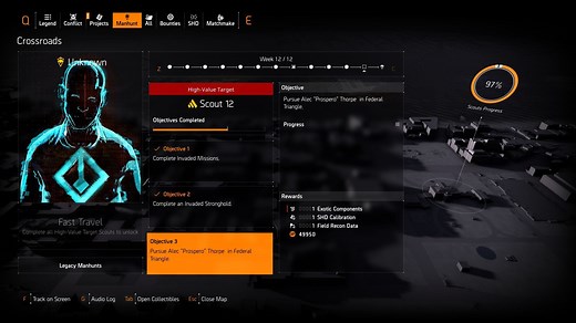 The Division 2 Week 12 Manhunt guide: Scout 12 HVT objectives and solutions