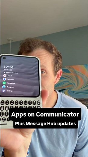 Message Hub refinements on Clicks Communicator (plus more app previews)
