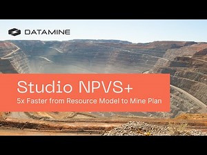 Strategic Mine Planning Software – From Resource Model to Mine Plan 5x Faster | Studio NPVS+