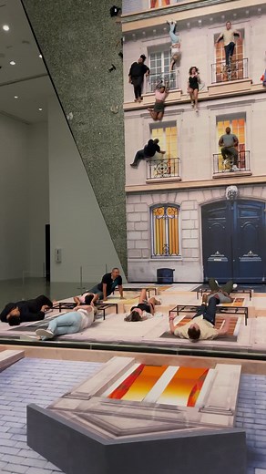 Just hanging around 😎 Leandro Erlich’s “Bâtiment” is now open. Check out “Leandro Erlich: Seeing Is Not Believing” this week! | The Museum of Fine Arts, Houston