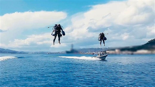 Jet suit trials showcase rapid boarding tactics at NATO centre