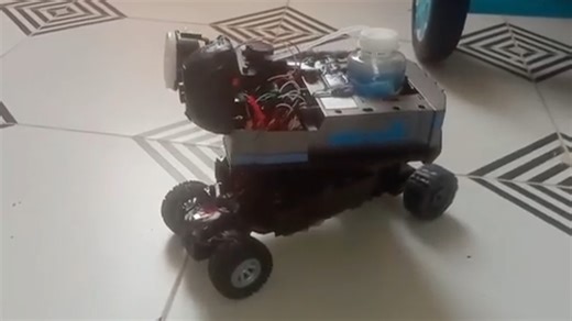 This AI powered Raspberry Pi RC tank shoots bubbles at its targets