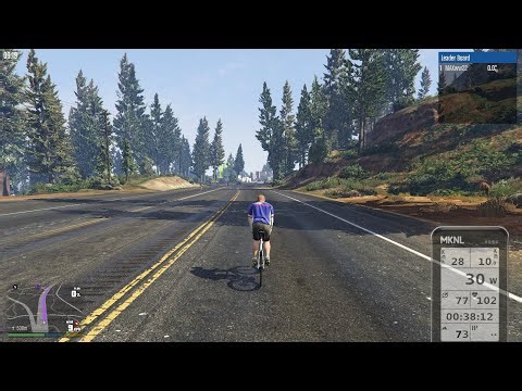 Grand Theft Auto 5- Indoor Cycling with Smart Cycle Trainer - GTA 5 Online