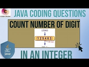 Count Number Of Digits In An Integer | Count Number Of Digits In Java | Java Program