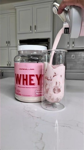 PRIMEVAL LABS | Strawberry Horchata Protein #shorts