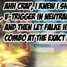 Falke is capable of a ton of damage... she just needs other characters' moves to do it; desk shows off some impractical combos in Street Fighter 5
