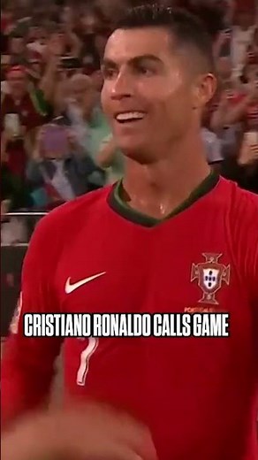 CRISTIANO RONALDO CALLS GAME!!! 😱🤯 #portugal #ronaldo #UEFA #Euro #WorldCup #R9