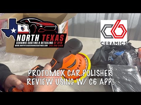Protomex Car Buffer Polisher 6 in kit Amazon - C6 Ceramics APP Adhesion Promoter Polish Application