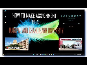 HOW TO MAKE MANIPAL UNIVERSITY ONLINE STUDENT ASSIGNMENT [FORMATING]