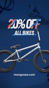 229 reactions · 12 shares | Long weekend. Big savings. Memorial Day deals with 20% off all bikes on Mongoose.com! Now through 5/26—use the promo code SALE20 to save! Shop now: https://ow.ly/gOln50VWrza #MemorialDayDeals #BikeSale #OutdoorAdventure #WeekendVibes #MongooseBikes | Mongoose Bicycles | Facebook