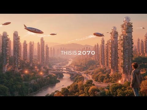Earth in 2070: A Peaceful Green Future City | AI Generated Vision of Sustainable Utopia