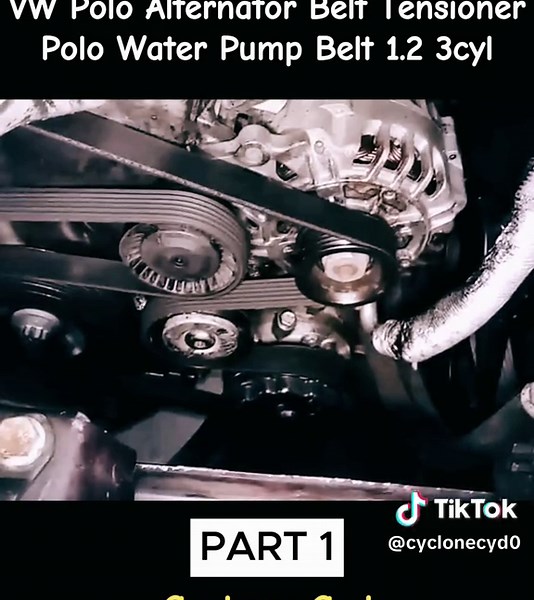 VW Polo Alternator and Water Pump Belt Guide