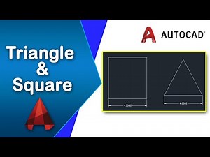 How to create triangle and square using polygon tool in AutoCAD
