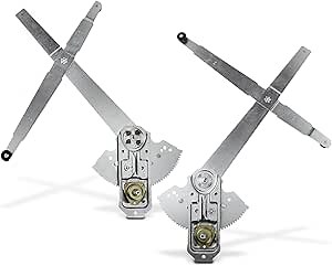 A-Premium Manual Window Regulators Compatible with Dodge Ramcharger D100 D150 D200 D300 D400 W100 W150 W200 W300 Plymouth Front Left and Right 2-PC Set