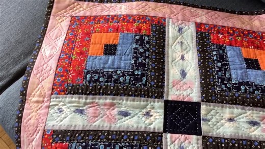 Handmade Log Cabin Table Topper Quilted by Hand - Etsy