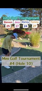 14K views · 100 reactions | Mini Golf Tournament #4 18 Holes (Hole 10) #twintourgolf #golf #minigolf #miniputtputt #minigolfcourse #tournament #reels #shorts | Twin Tour Golf | Facebook