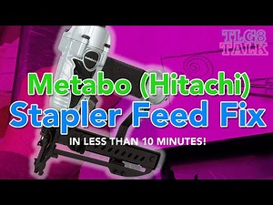 Metabo Hitachi Stapler Feed Fix. Easy Fix Broken Spring Feeder.