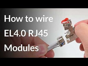 Wiring 4th Gen RJ45 Connection Modules EL4.0 for Your LAN – the R&M Easy Lock Techniques