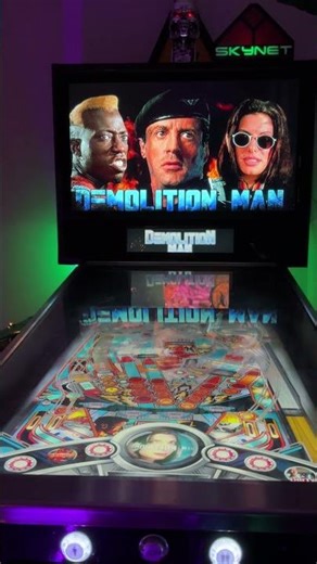 Visual Pinball Pinup Popper DIY cabinet 4k Demolition Man Stallone