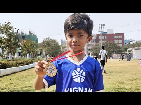 Sri Ram won a gold medal 🏅# Sports Day @Vignan bo tree school