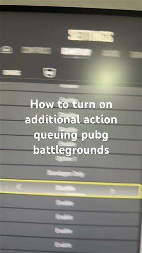 How to turn on additional action queuing pubg battlegrounds