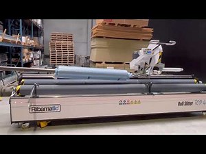 EPDM & TPO roll cutting machine or Roll slitting TOP40 Roll Slitter for Bitumen and Asphaltic rolls.