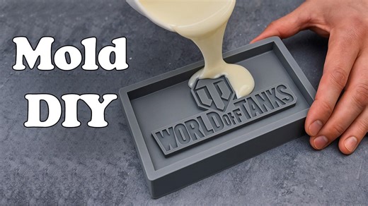 How to make World of Tanks silicone mold for soap making!