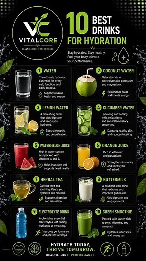 Beyond Water: 10 Best Drinks for Maximum Hydration 💧🥤