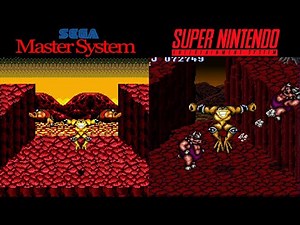 All Master System Vs SNES Games Compared Side By Side