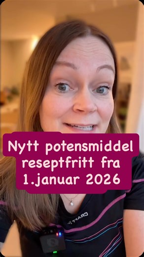 Torill Marita Andersen on Instagram: "Fra 1. januar vil et nytt potensmiddel være tilgjengelig i apotek uten resept. Akkurat som for sildenafil (Viagra), vil tadalafil kunne levers ut etter obligatorisk veiledning fra farmasøyt (altså er det et reseptfritt legemiddel med krav om veiledning). Veiledningen er en strukturert gjennomgang for å sikre at legemiddelet kan brukes av pasienten. Viktig: -les alltid pakningsvedlegget før bruk -oppsøk akutt helsehjelp ved ereksjon som varer i 4 timer eller 