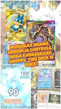 Munchlax draws. Greninja controls. Mega Kangaskhan sweeps. This deck is BACK! #pokemontcgpocket