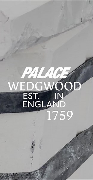 From our factory in Stoke-on-Trent, England.⁠ ⁠ Available at Palace, and in-store at Harrods, UK now.⁠ ⁠ #Palace⁠ #Wedgwood