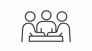 Cooperation Line Animation Teamwork Animated Icon Stock Footage Video (100% Royalty-free) 3726413925 | Shutterstock