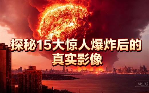 [中配]探秘15大惊人爆炸后的真实影像 - Ridddle