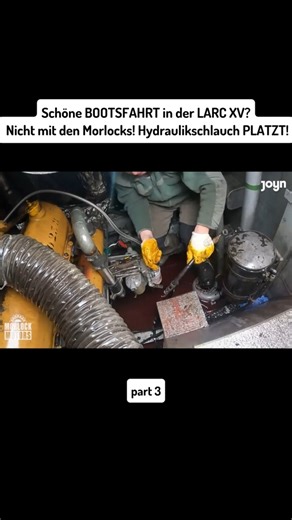 Schöne BOOTSFAHRT in der LARC XV Nicht mit den Morlocks! Hydraulikschlauch PLATZT! part 3 #kabeleins #morlockmotors #usarmy #morlockmotors #steelbuddies #michaelmanousakis | Motor Stories