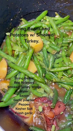 Delicious Smoked Turkey String Beans Recipe