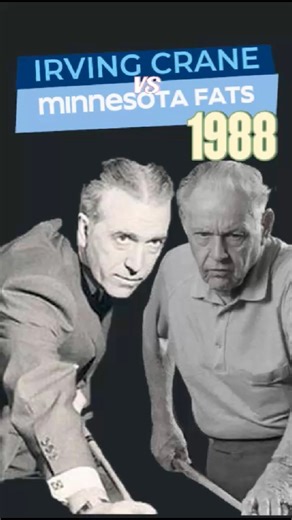 Irving Crane vs. Minnesota Fats: a thrilling pool showdown! Crane's precision meets Fats' flair, but in the end, Crane's strategy secures the win! 🎱🏆 #PoolShowdown #CraneWins | Jim J Muschetti