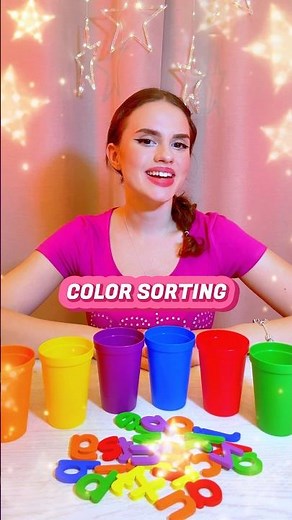 Color Sorting Letters for Toddlers | Educational Activities for Toddlers #shorts