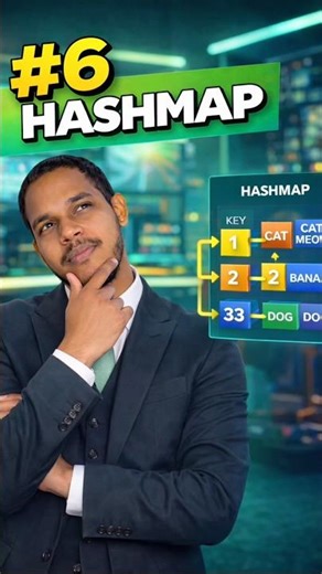 HashMap in 40s 🔥| World’s shortest Data Structure Course #dsa #shorts #viral #coding #interview